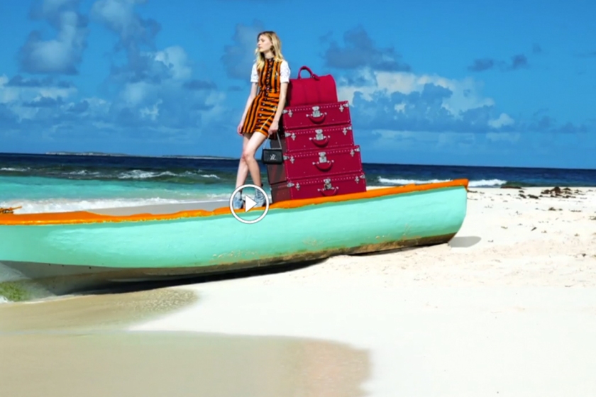 Dreaming of azure waters, white beaches and sunshine thanks to Louis Vuitton